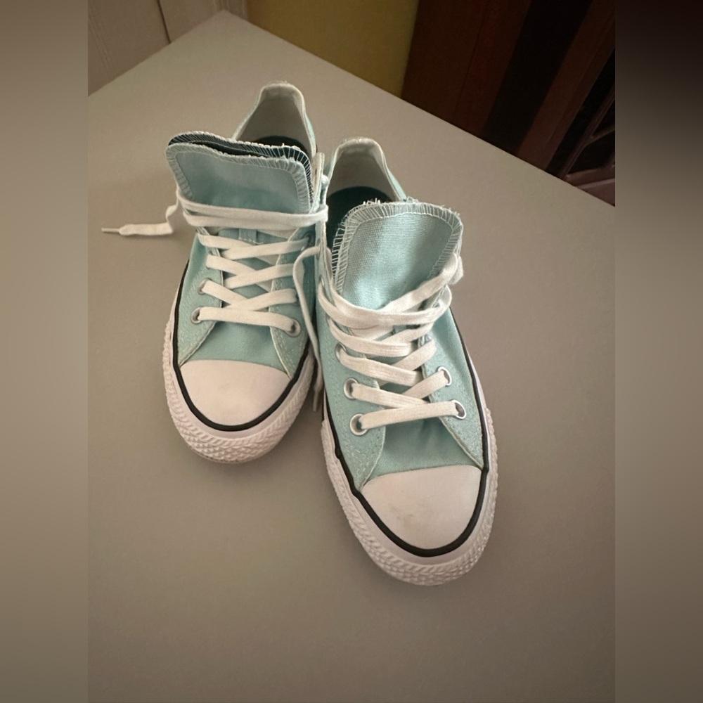 Tiffany Blue Converse - Picture 3 of 12